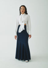 Load image into Gallery viewer, 08 DENIM TERRY WATERFALL SKIRT
