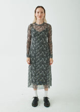 Load image into Gallery viewer, 08 PRINT MESH MIDI DRESS
